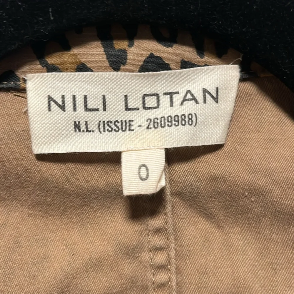 NILI LOTAN Leopard Print Addison Blazer, Size 0 - Picture 6 of 14